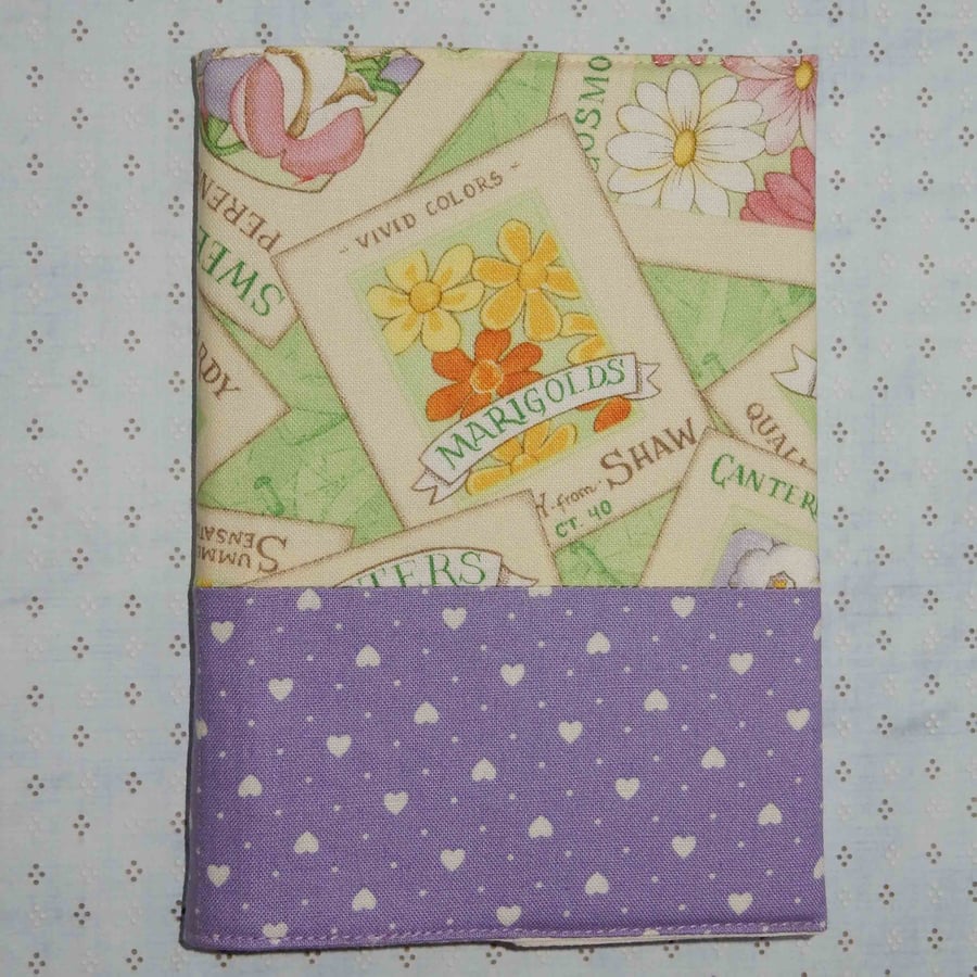 Diary 2016 fabric covered Seed packets or floral