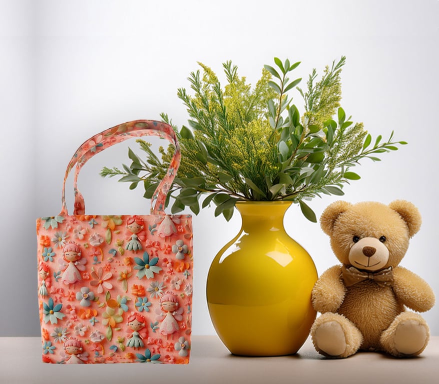 3D Cute Fairy Design Tote Bag-Children-Baby Shower bag-Handmade-Bag-CTB079
