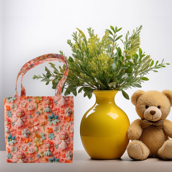 3D Cute Fairy Design Tote Bag-Children-Baby Shower bag-Handmade-Bag-CTB079