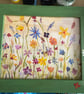 Original hand painted wildflower meadow . Framed. - Image 2