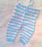 Baby's Knitted Blue and White 5 Piece Pram Set, Outdoor Clothes, Custom Make - Image 5