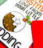 Christmas Card For Grandparnts, Godparents Funny Cute Christmas Pudding Card  - Image 8