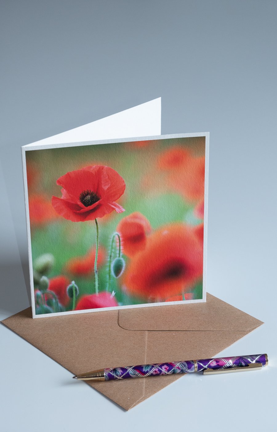 Fine Art Photo Card 'Red Poppy'