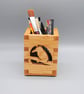 Wooden Desk Tidy, Stationary Box - Kingfisher - Image 1