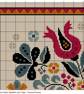 325 - Fraktur Cross Stitch Pattern: Tulips, Distelfink primitive sampler (PDF) - Image 5