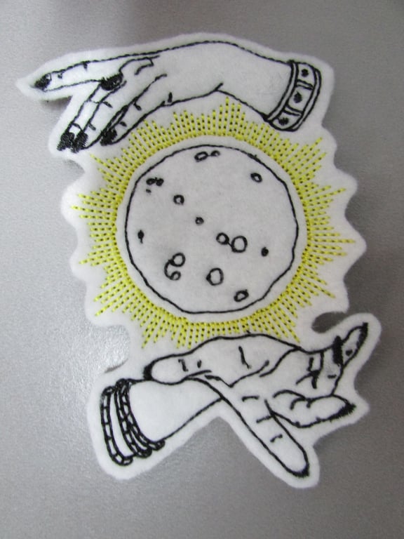 Mystic Crystal Ball Embroidered Sew on Applique Patch