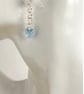 Blue Heart Sterling Silver Earrings - Image 3