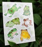 Cute Frog Sticker Sheet - Image 7