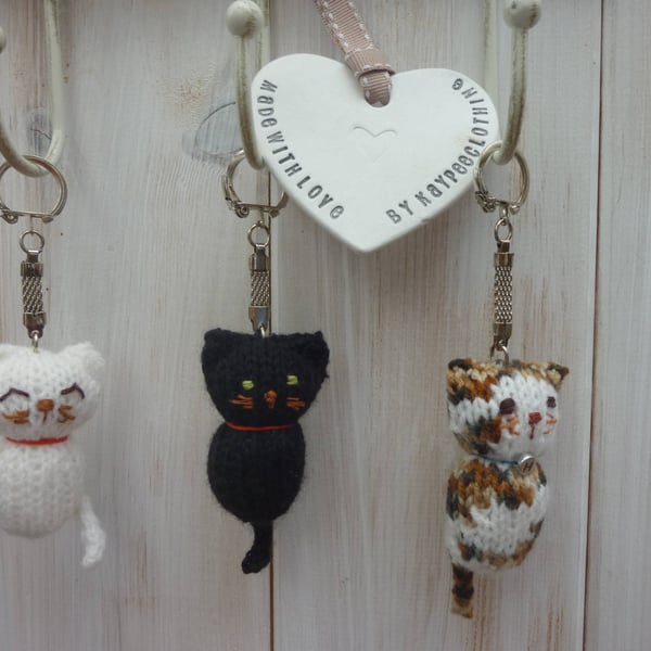 Cat Keyring , Keychain, Keyfob , Cat lover gift, Birthday gift, New Home present