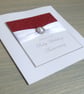 40th ruby wedding anniversary congratulations card, personalised, handmade - Image 5
