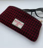 Harris Tweed Zipped Soft Glasses Case Handmade Scottish Wool Pouch
