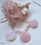 Designer Natural Rose Quartz & Freshwater Culture Pearl Necklace  - Image 6