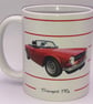 Triumph TR6 1973 - 11oz Ceramic Mug - Plain or Stripe Design - Image 6