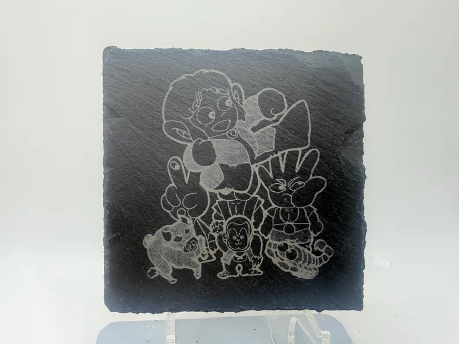 Alex Kidd Laser Etched Coaster