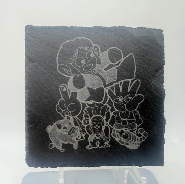 Alex Kidd Laser Etched Coaster