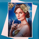 Extra Large Art Deco Christmas Card, Mother, Wife, Sister  Daughter, Granddaught