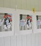 The tables set.   Original lino print. - Image 3
