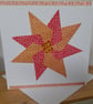 LARGE BLANK HANDMADE ORIGAMI PATTERNED DESIGN CARD. - Image 2