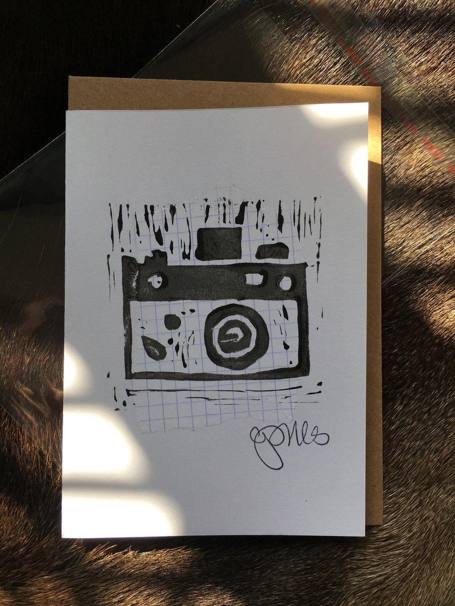 Handprint card: camera