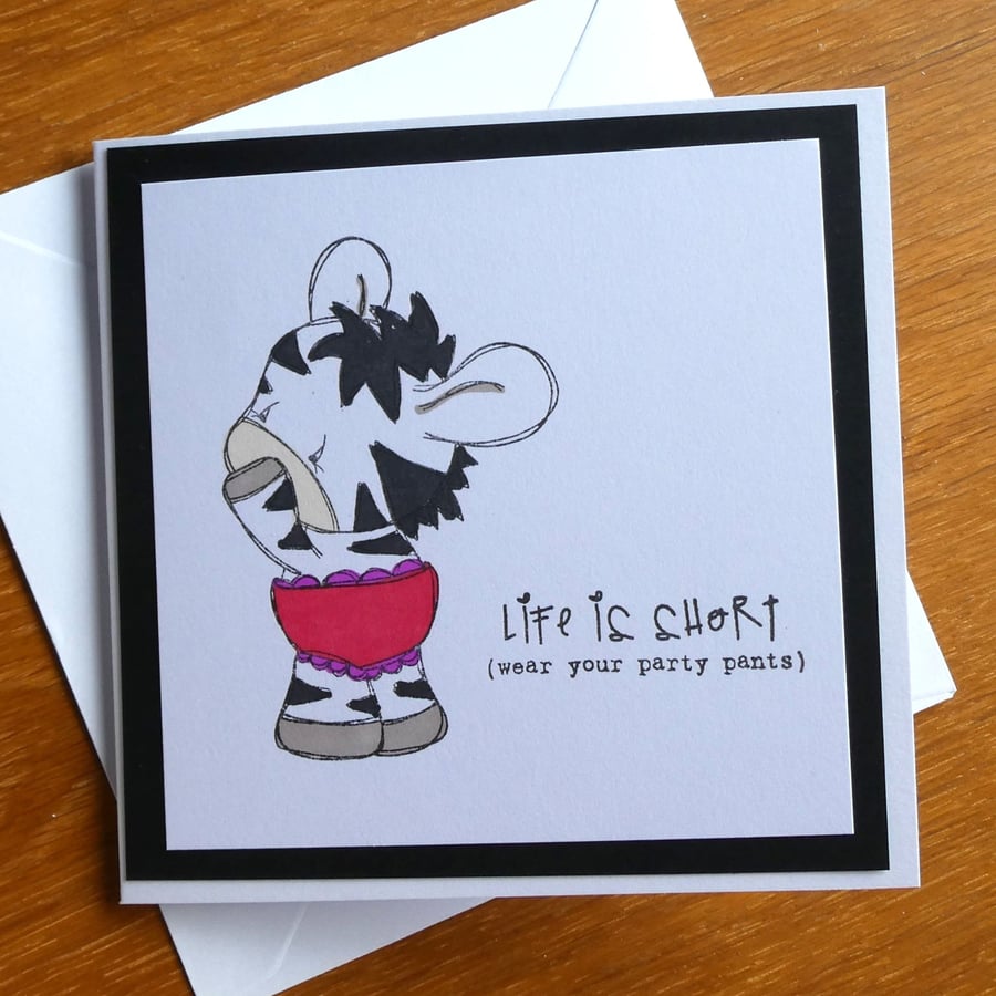 Blank Card - Wear Your Party Pants
