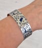 Owl cuff bracelet, wildlife jewellery with owls, personalised gifts. B478 - Image 2