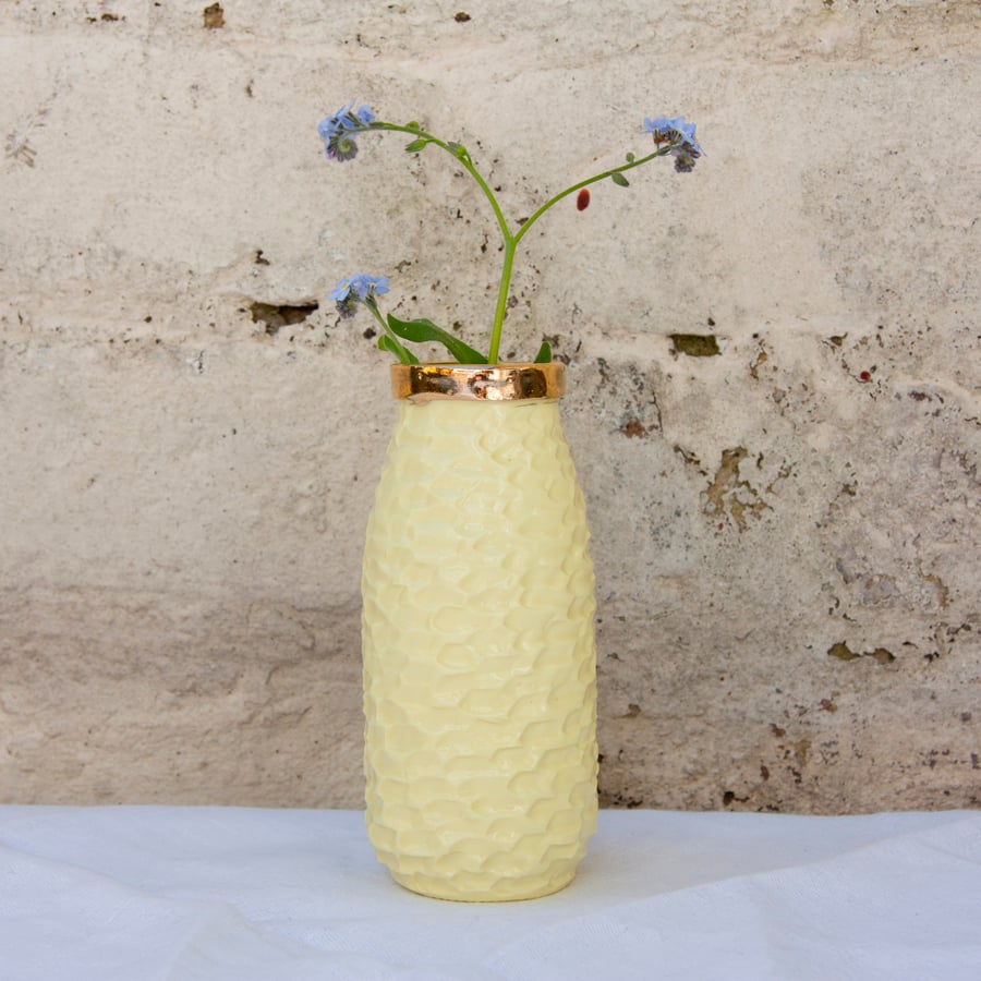 Lemon milk bottle vase MADE TO ORDER