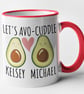 Lets Avocuddle Mug Personalised Couples Mug Personalised Anniversary Gift - Image 4