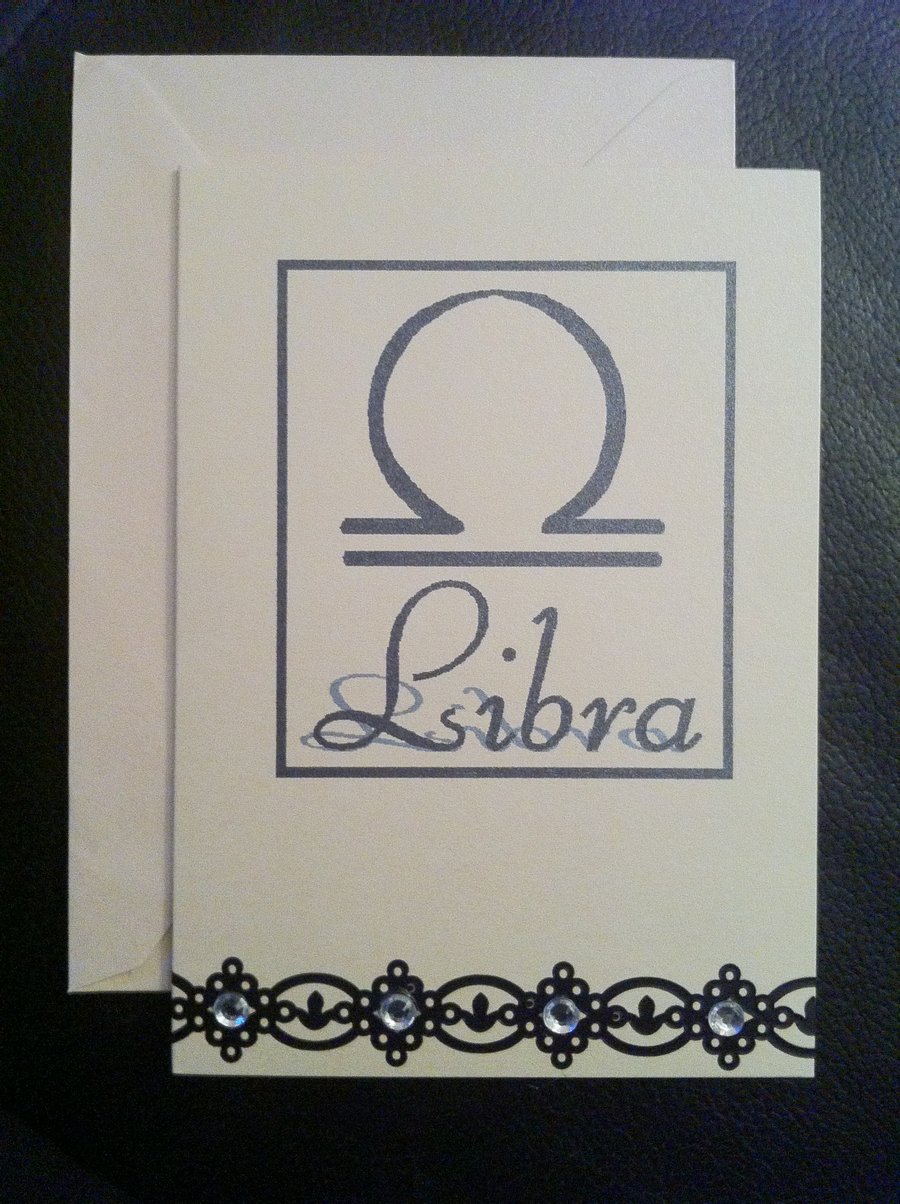 Libra Greetings Card