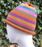Woman's Striped Beanie