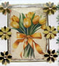 Tulip Spring Flower - Hand Crafted Decoupage Greeting Card - Blank 3007