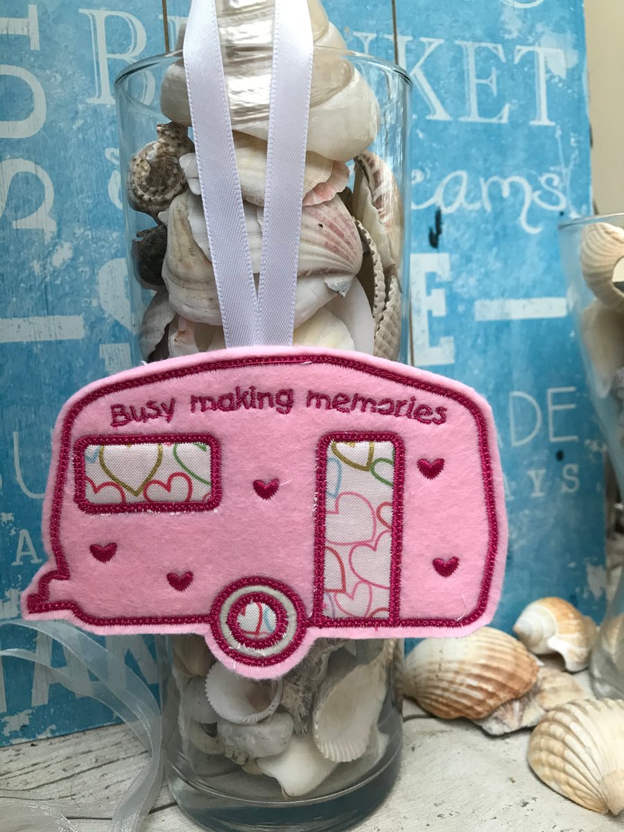 Boho Pink Caravan Hanging