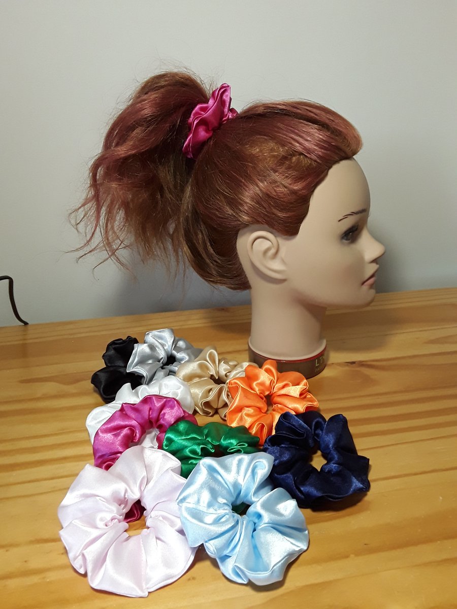 Silky hair scrunchie