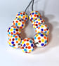 Handmade spotty patterned lamp work glass beads - Image 4