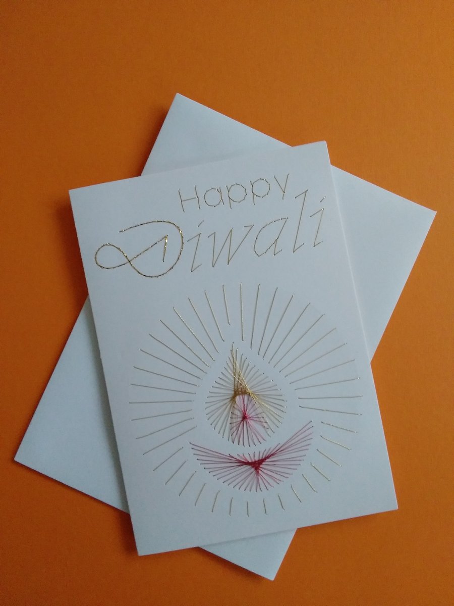 Happy Diwali Card Festival of Lights.