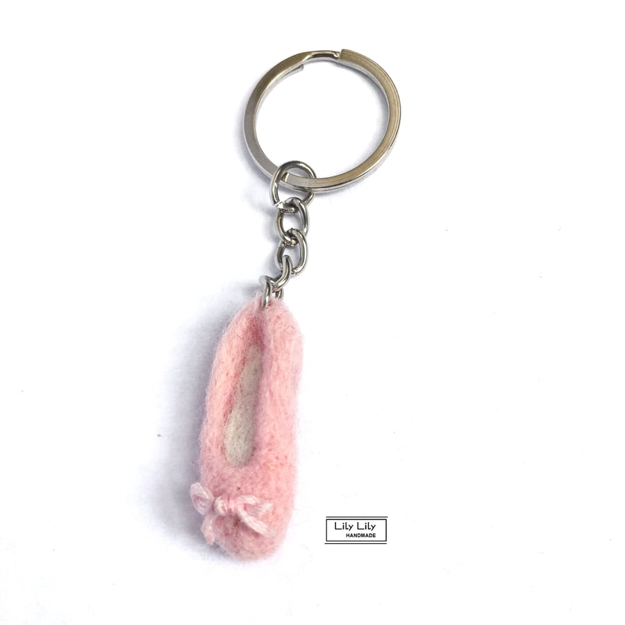 SOLD Ballet shoe keyring, bagcharm by Lily Lily Handmade