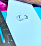 Sterling Silver Chevron Rings - Sizes L - R, Stacking Rings - Image 3