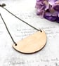 Autumn leaves statement necklace fabric and plywood nature lover - Image 10