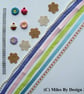 Cardmaking - Scrapbooking Pack Including Handmade Buttons and Embellishments - Image 1