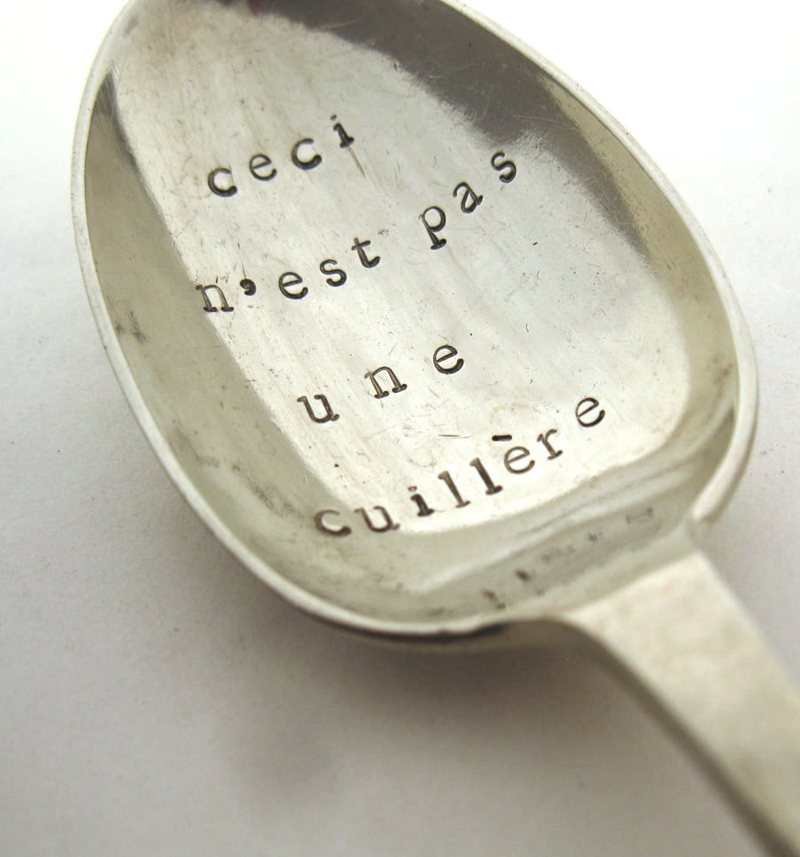 The Treachery of Images Spoon