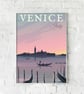 Venice print, Venice city art print, Italy travel poster, Venice wall art - Image 5