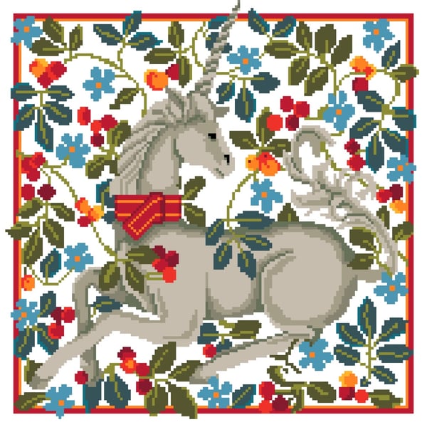 155 - Cluny Medieval Magical Unicorn - Cross Stitch Pattern