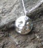 Fine Silver Moon Goddess Pendant and Sterling Silver 18 Inch Chain - Image 3