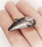 Sterling silver blue mussel shell pendant - Image 8