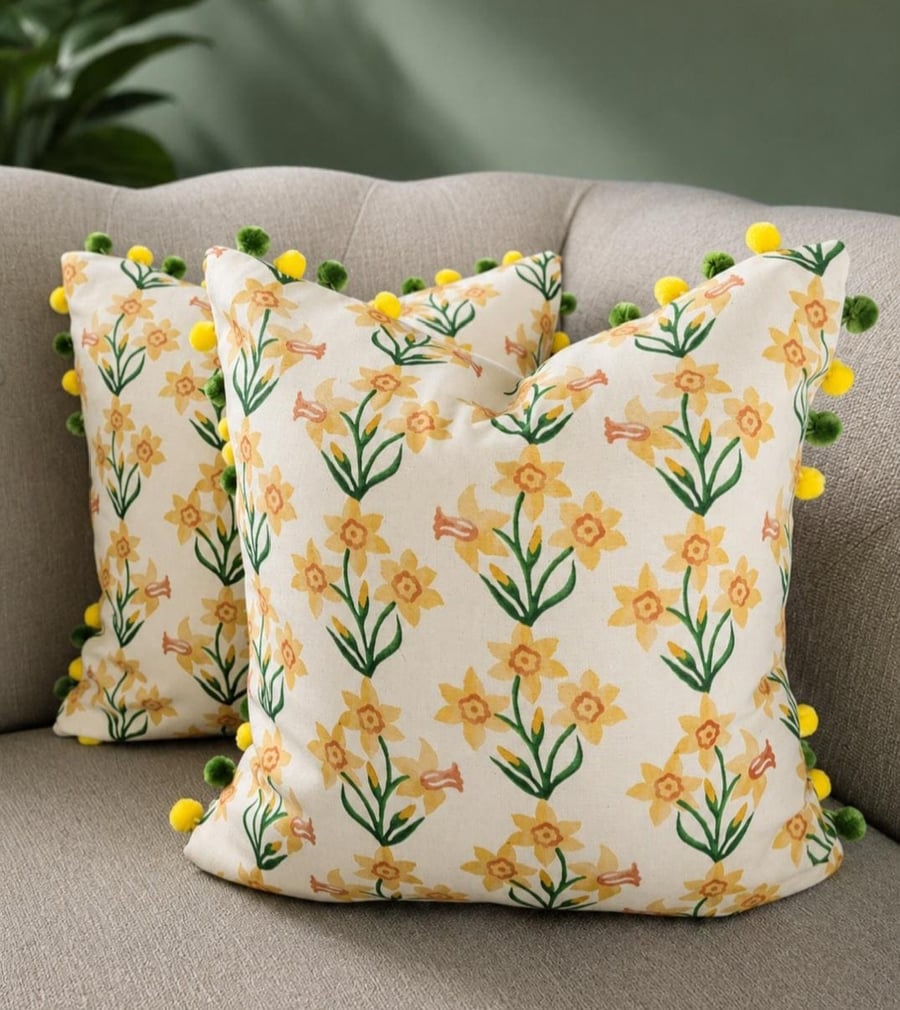 Emma Bridgewater Daffodil Cushion Cover 