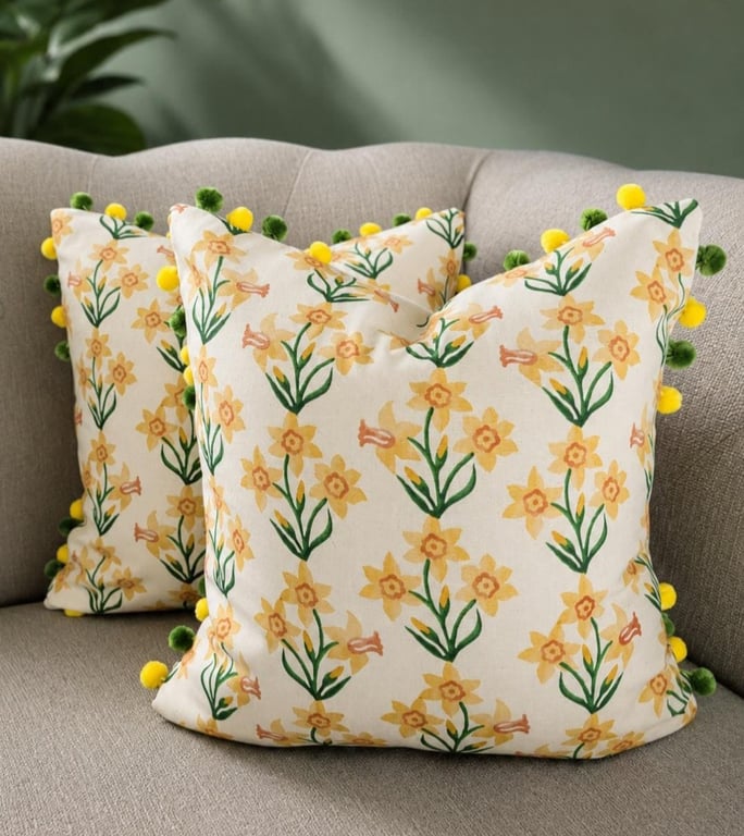 Emma Bridgewater Daffodil Cushion Cover 