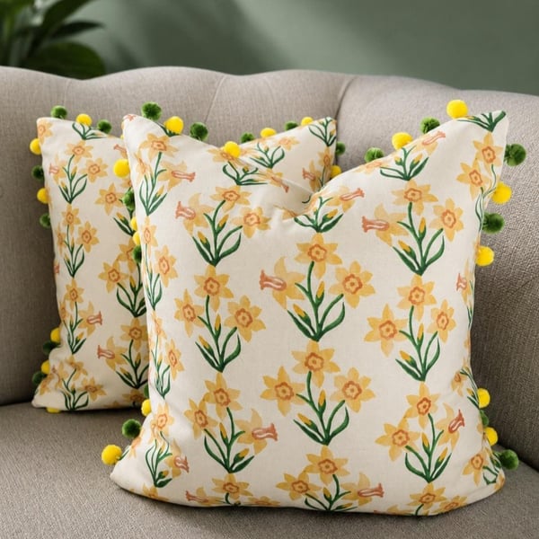 Emma Bridgewater Daffodil Cushion Cover 