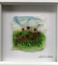 Poppy picture. Wool felt and embroidery  - Image 3