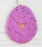 Personalised Initial Mini Egg Easter hanging decoration OR magnet - Image 5