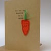 Beautiful Carrot Valentines Card