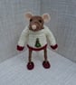 Fern the Mouse in embroidered jumper - Image 1